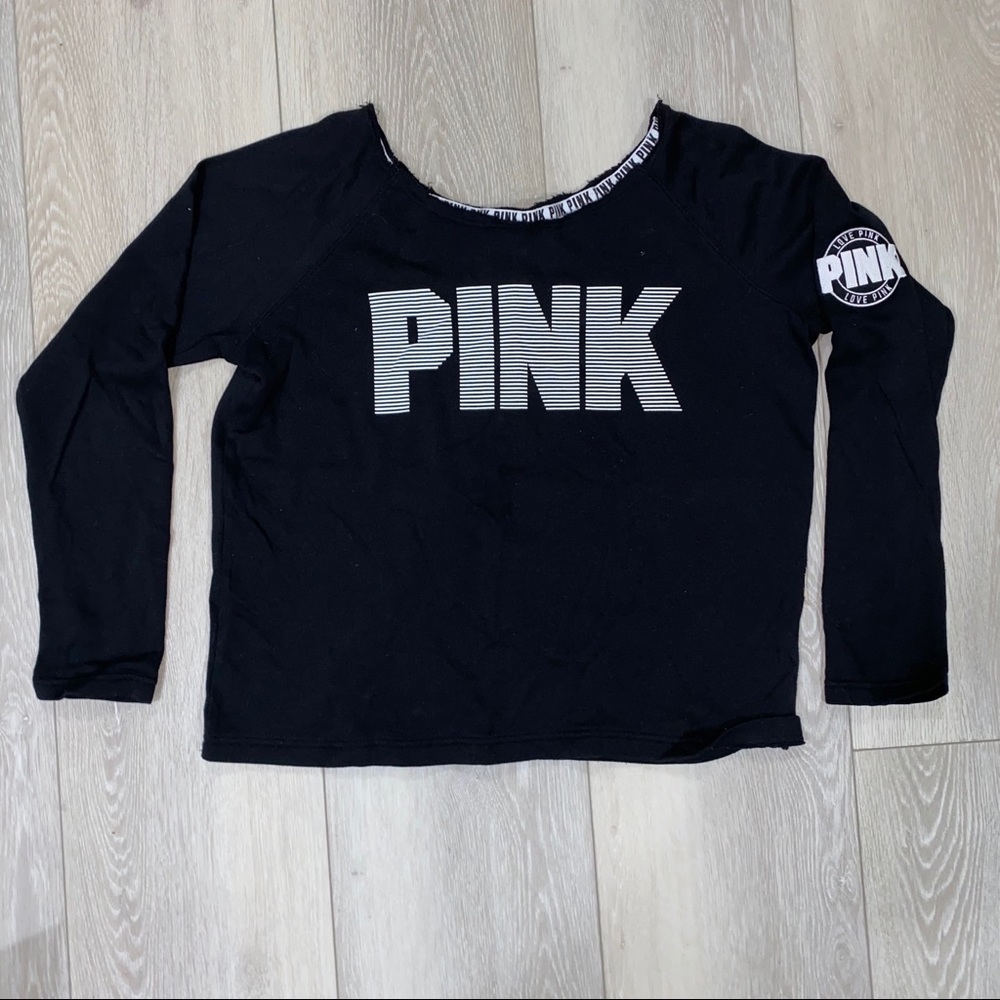 Pink Victoria’s Secret sweatshirt